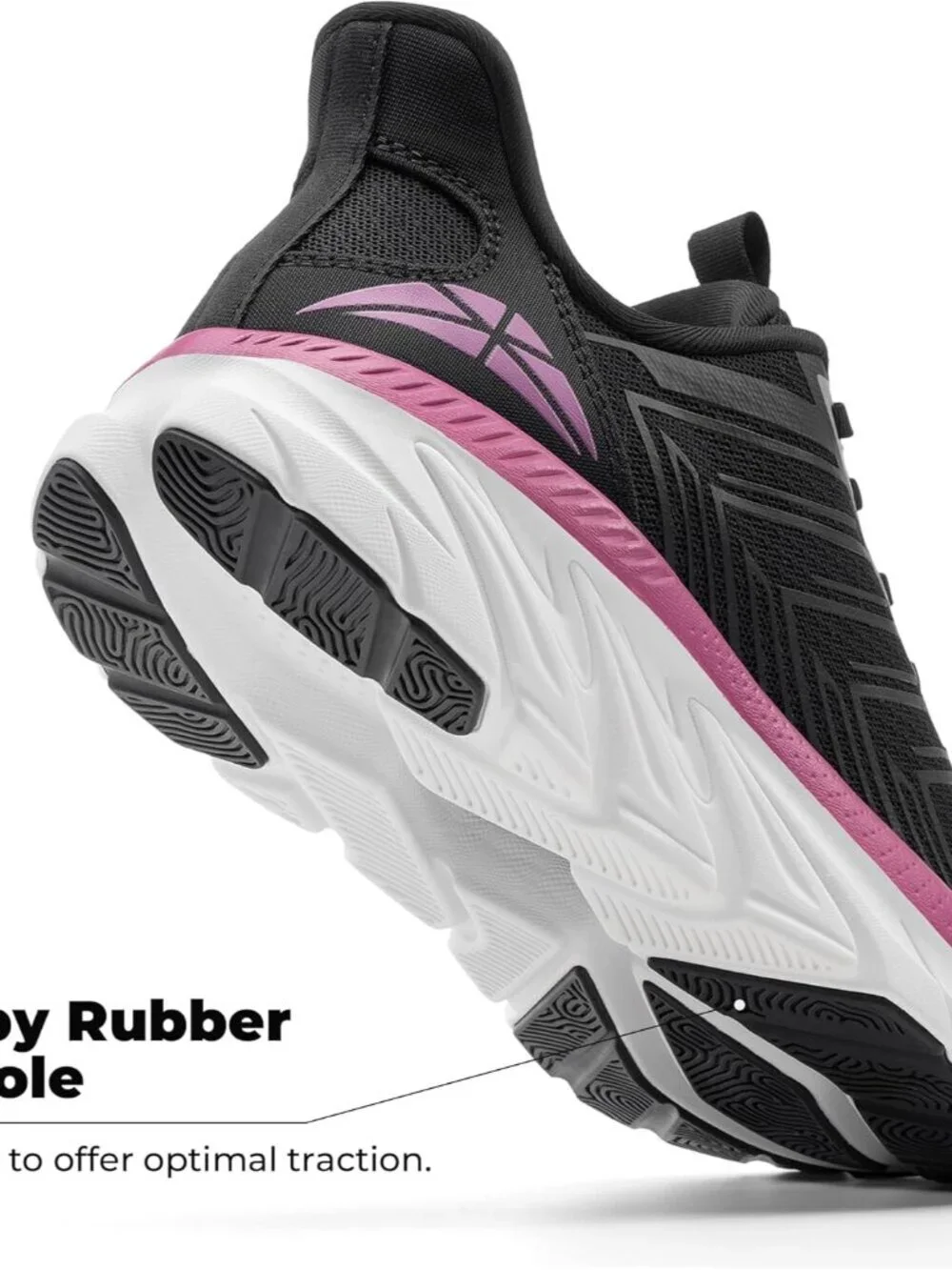 Women's Black Slip On Walking Shoes Running Comfortable Breathable Sneakers